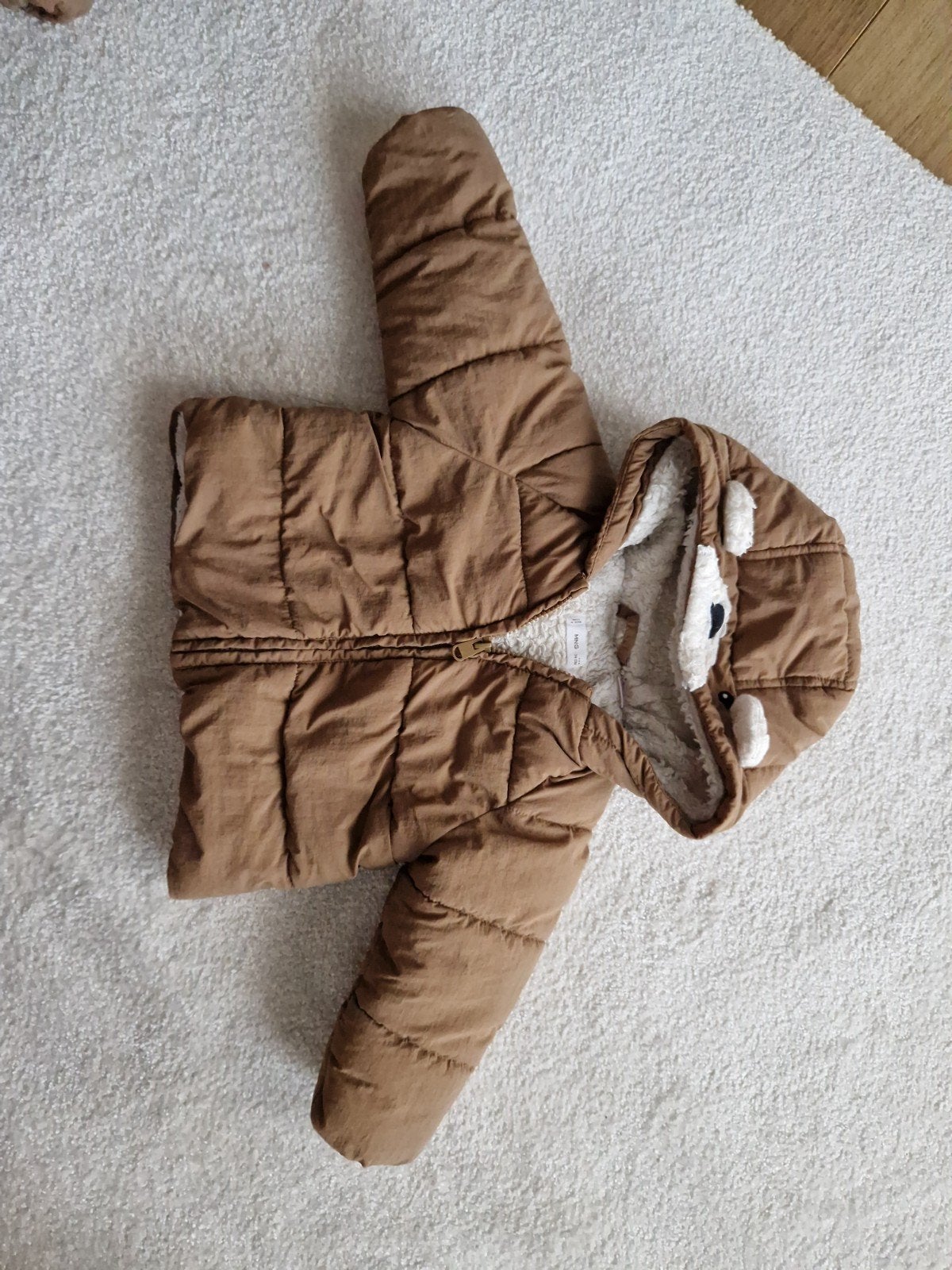 Winterjas baby maat 74, Jongetje of Meisje, Mango, Ophalen of Verzenden, Zo goed als nieuw