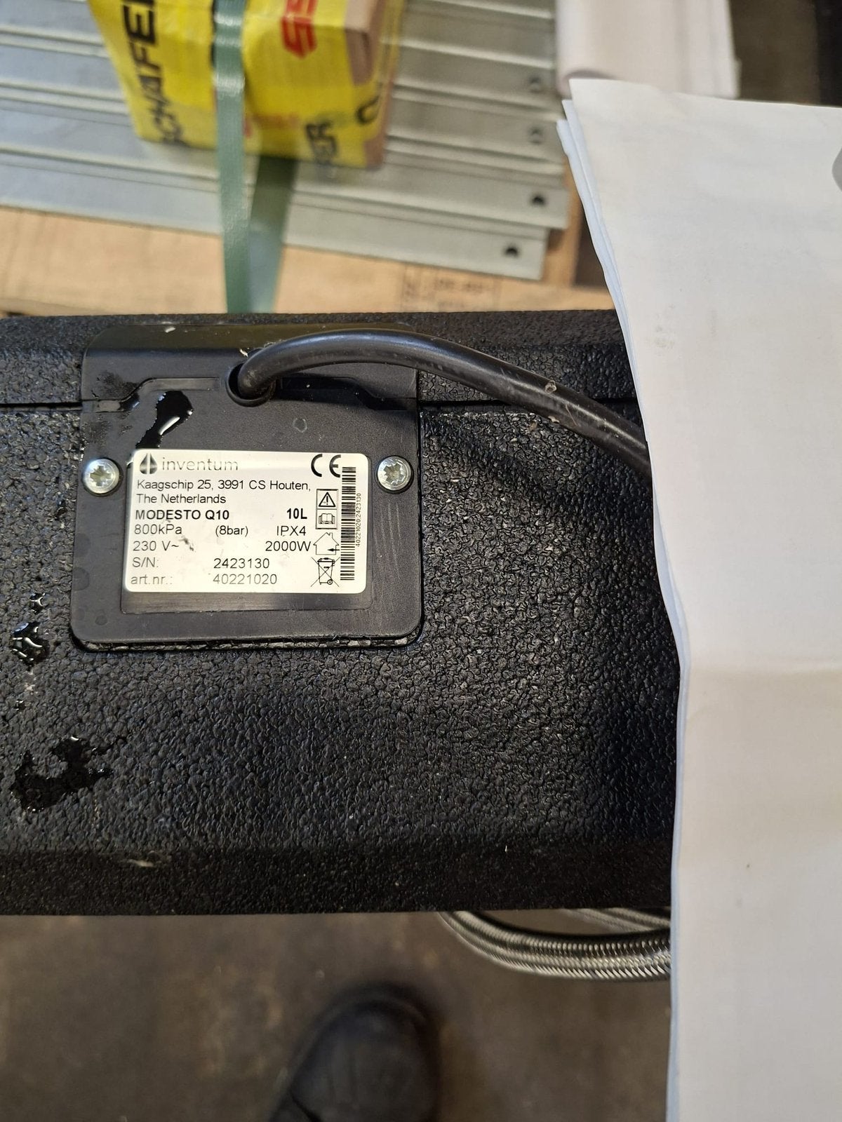 Inventum  warm water boiler 10 liter, Ophalen, Boiler, Zo goed als nieuw, Minder dan 20 liter