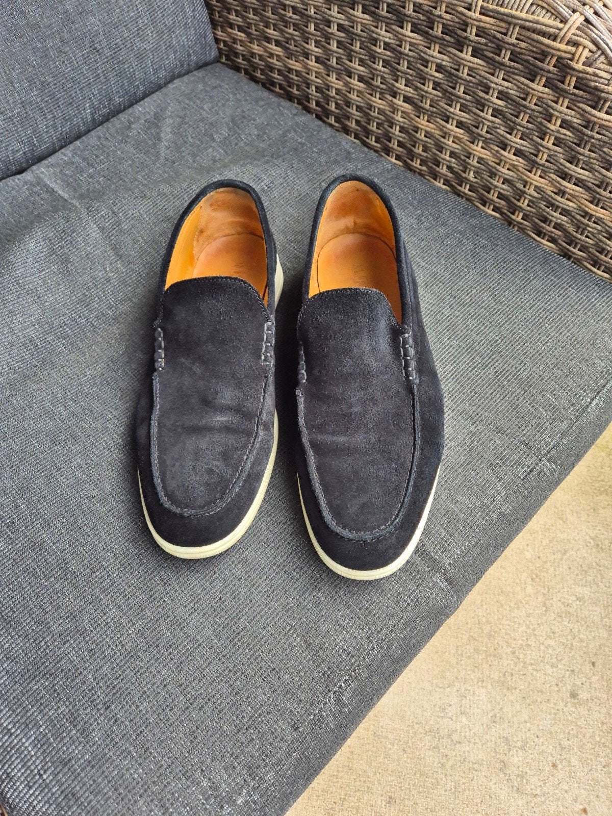 Marnelli Loafers Maat 44 - Zwart Suède, Loafers, Zwart, Ophalen of Verzenden, Zo goed als nieuw