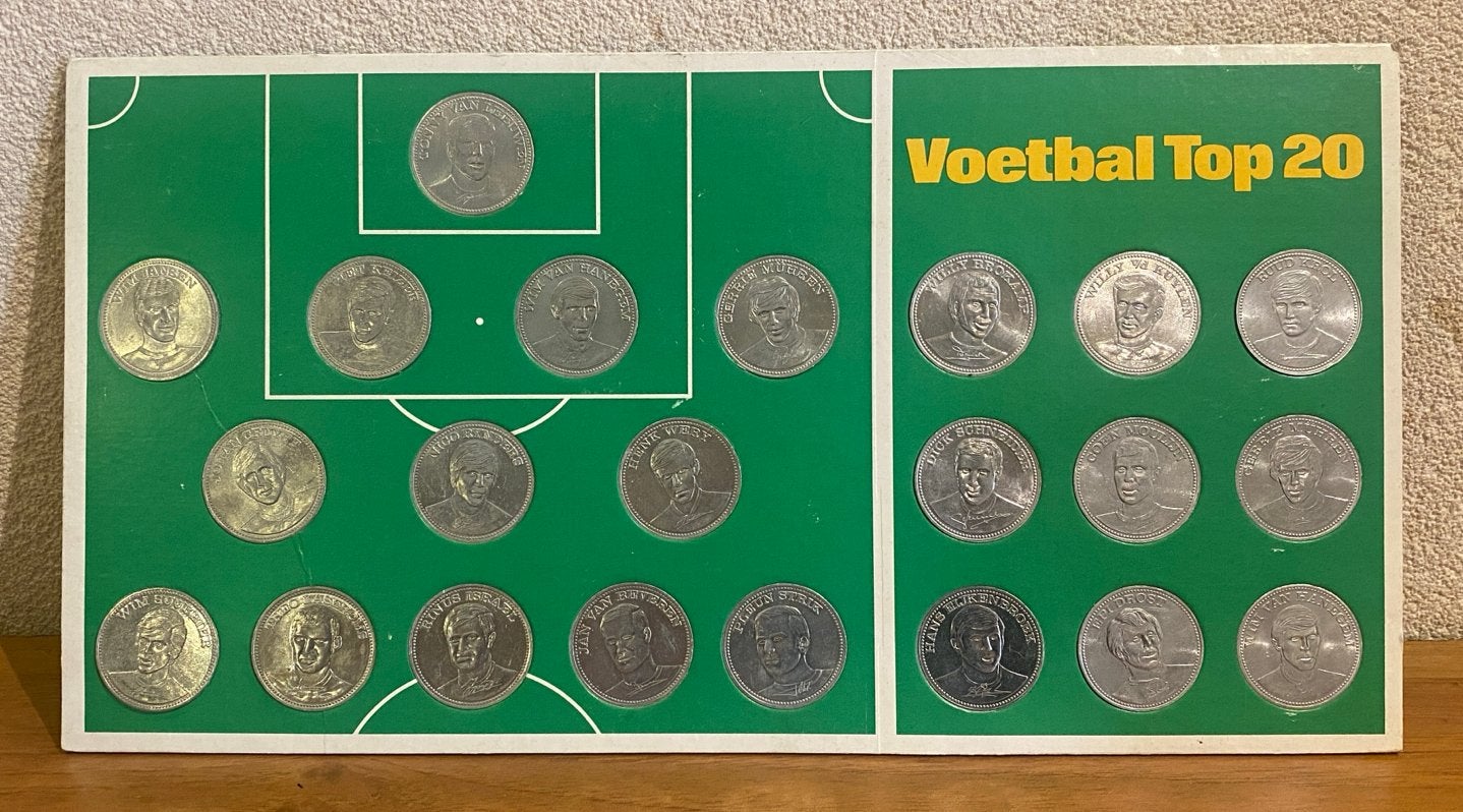 Voetbal Top 20 - Shell verzamelspel met munten, Ophalen of Verzenden, Gebruikt, Overige sporten, Spel