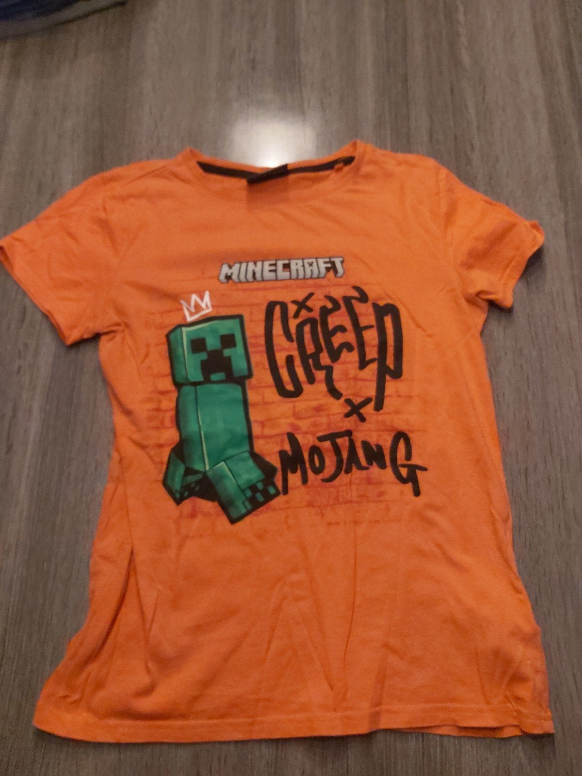 Minecraft T-shirt oranje maat 146/152, Kinderen en Baby's, Ophalen, Gebruikt, Minecraft, Shirt of Longsleeve