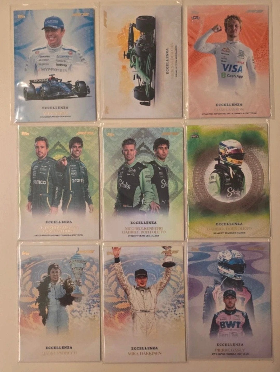 topps f1 2025 eccellenza bundel, Ophalen of Verzenden, Zo goed als nieuw, Meerdere plaatjes