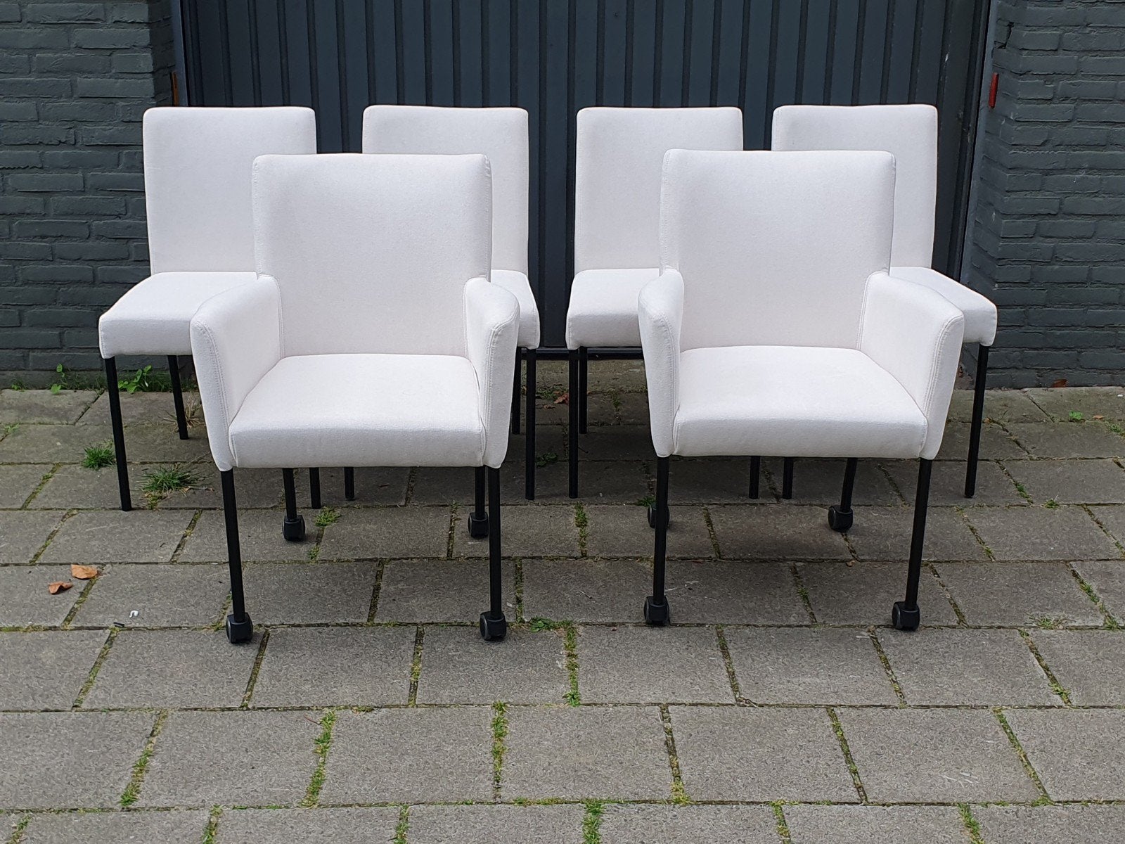 6 Eetkamerstoelen van Montel model Blond
In zeer, Ophalen, Montel goossens stijl, Wit, Zo goed als nieuw