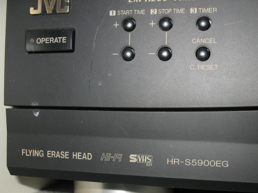 JVC videospeler videorecorder S-VHS HR S5900EG / HRS-5900EG, Ophalen, Niet werkend, VHS-speler of -recorder