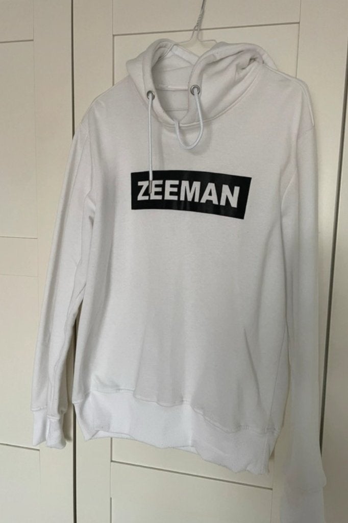 Zeeman hoodie trui sweater wit witte XS, Verzenden, Gedragen, Maat 46 (S) of kleiner, Wit