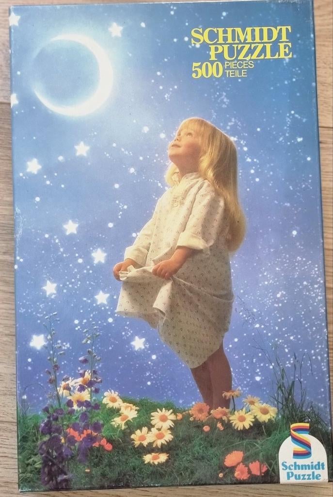 Schmidt Puzzel 500 Stukjes - Meisje onder de Sterren, Hobby en Vrije tijd, Denksport en Puzzels, Ophalen of Verzenden, 500 t/m 1500 stukjes