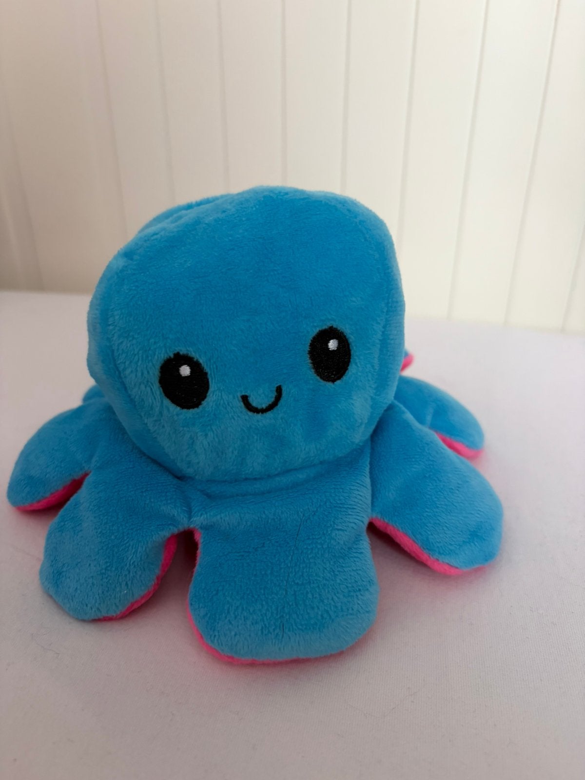Omkeerbare octopus knuffel, Kinderen en Baby's, Speelgoed | Knuffels en Pluche, Ophalen of Verzenden, Zo goed als nieuw, Overige typen