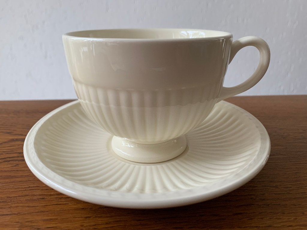 "Wedgwood Edme Plain" Theekop en Schotel Nieuw, Nieuw, Ophalen of Verzenden, Overige stijlen, Kop(pen) en/of Schotel(s)