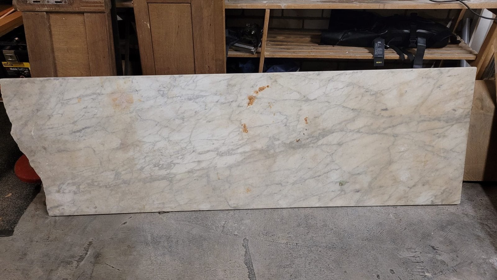 Marmeren plaat 197x67 cm, Ophalen, Gebruikt, Overige metalen