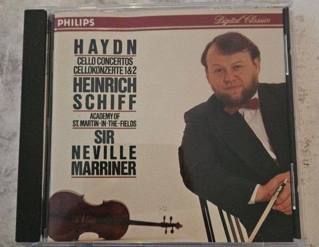 Haydn – Cello Concertos 1 & 2 – Heinrich Schiff / Marriner, Ophalen of Verzenden, Classicisme, Zo goed als nieuw, Orkest of Ballet