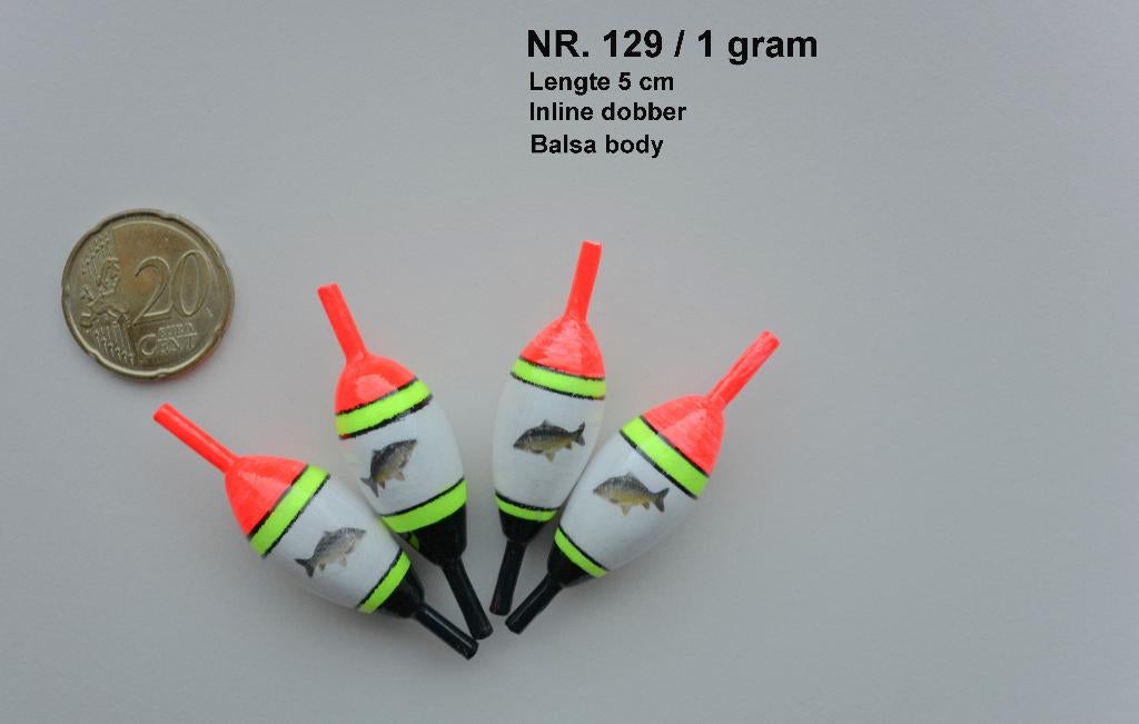 KARPERDOBBER/VLOKDOBBER HANDBUILT  NR. 129 / 1 gram, Ophalen of Verzenden, Nieuw, Dobber of Lood