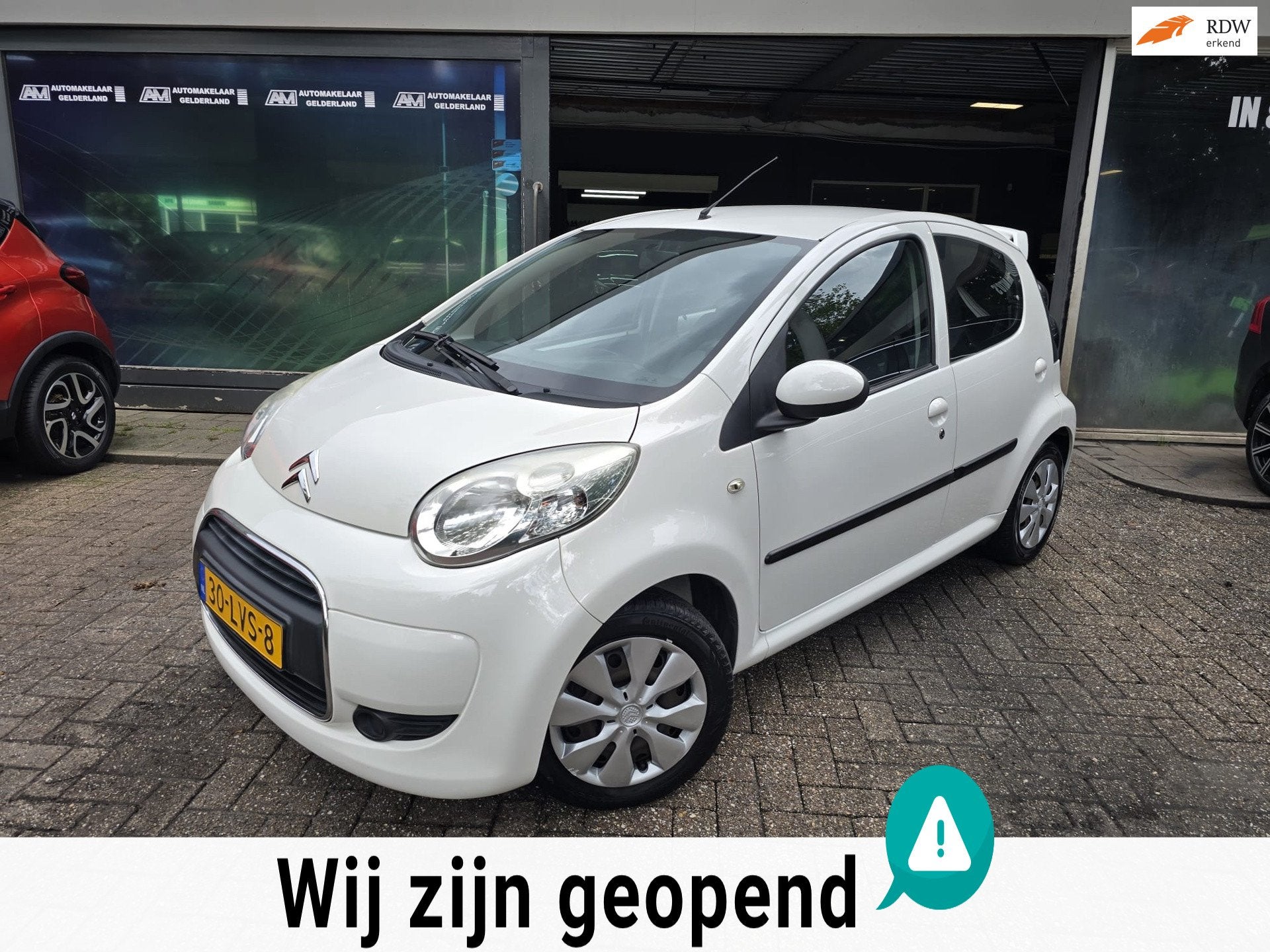 Citroen C1 1.0-12V Ambiance |3/6 OF 12MND GARANTIE | NIEUWE, Stof, Gebruikt, 4 stoelen, C1