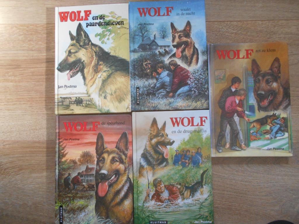 Jan Postma 5 verschillende Wolf boeken, Boeken, Ophalen of Verzenden, Zo goed als nieuw