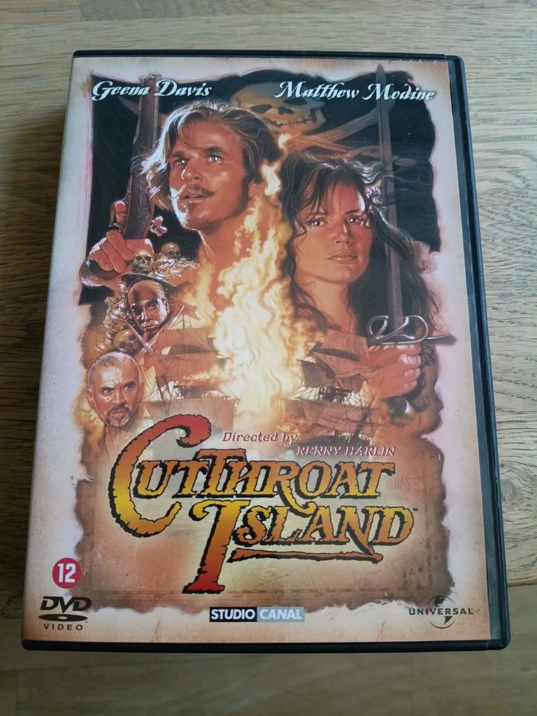 Cutthroat Island DVD - Actie/Avontuur met Geena Davis, Vanaf 12 jaar, Ophalen of Verzenden, Zo goed als nieuw