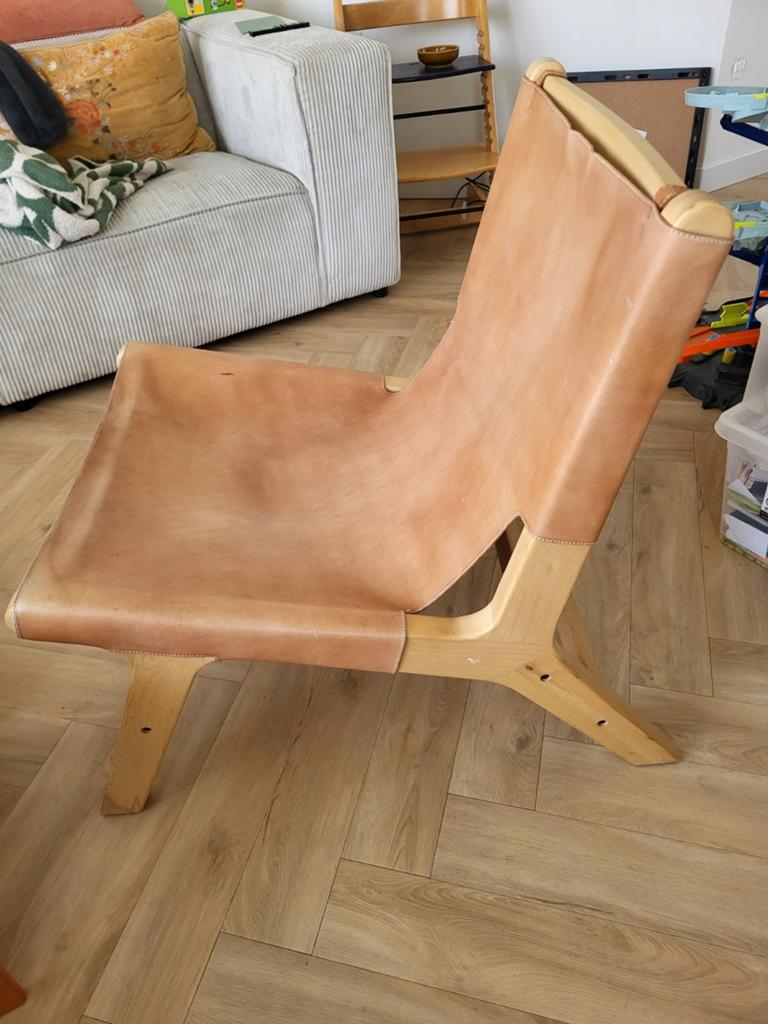 Buckle up VT wonen fauteuil, Ophalen, Zo goed als nieuw, Leer, Eén