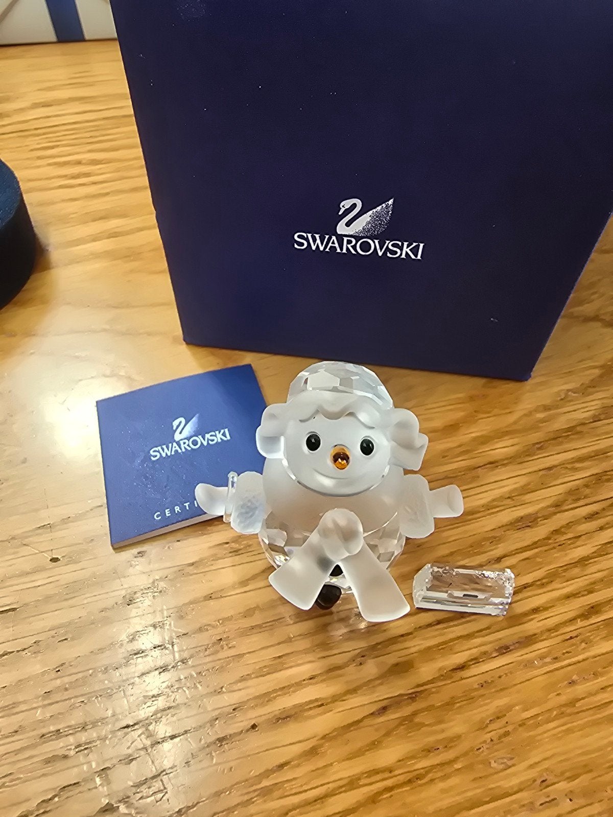 Swarovski Sneeuwpop Kristal Figuur met Certificaat, Ophalen of Verzenden, Zo goed als nieuw, Figuurtje