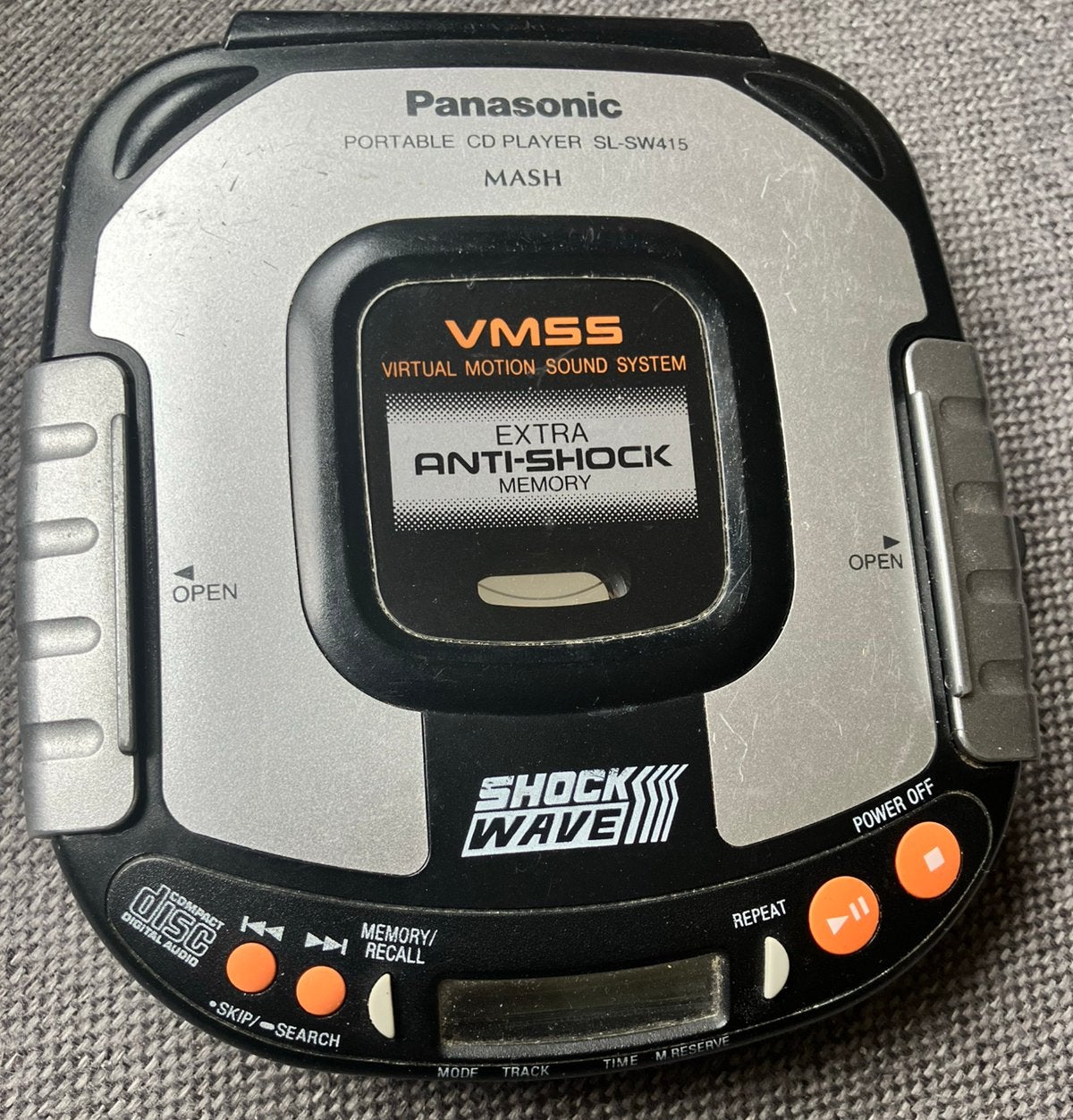 Panasonic discman werkende portable cd player SL-SW415, Ophalen of Verzenden, Discman