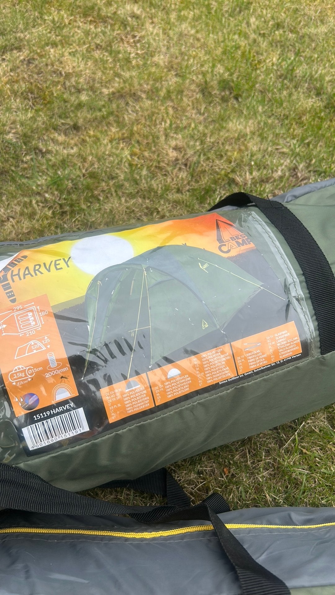 Tent Harvey 3 persoons, Ophalen, Nieuw