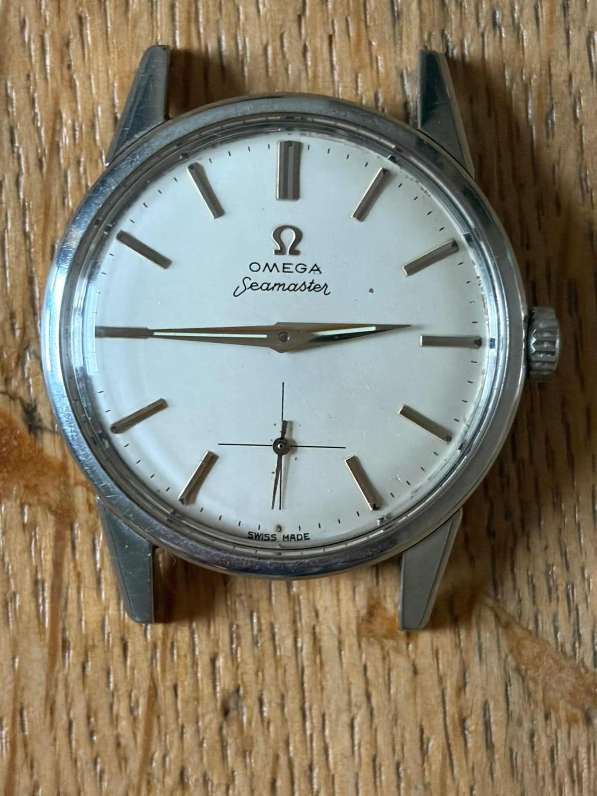 Omega seamaster, Sieraden, Tassen en Uiterlijk, Horloges | Antiek, Ophalen, Staal, Omega, 1960 of later