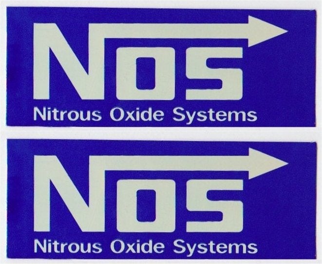 NOS, Nitrous Oxide Systems metallic sticker set #1, Verzenden