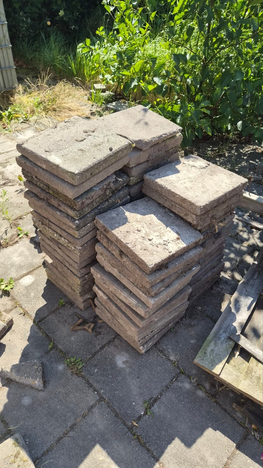 Gratis stoeptegels, Ophalen