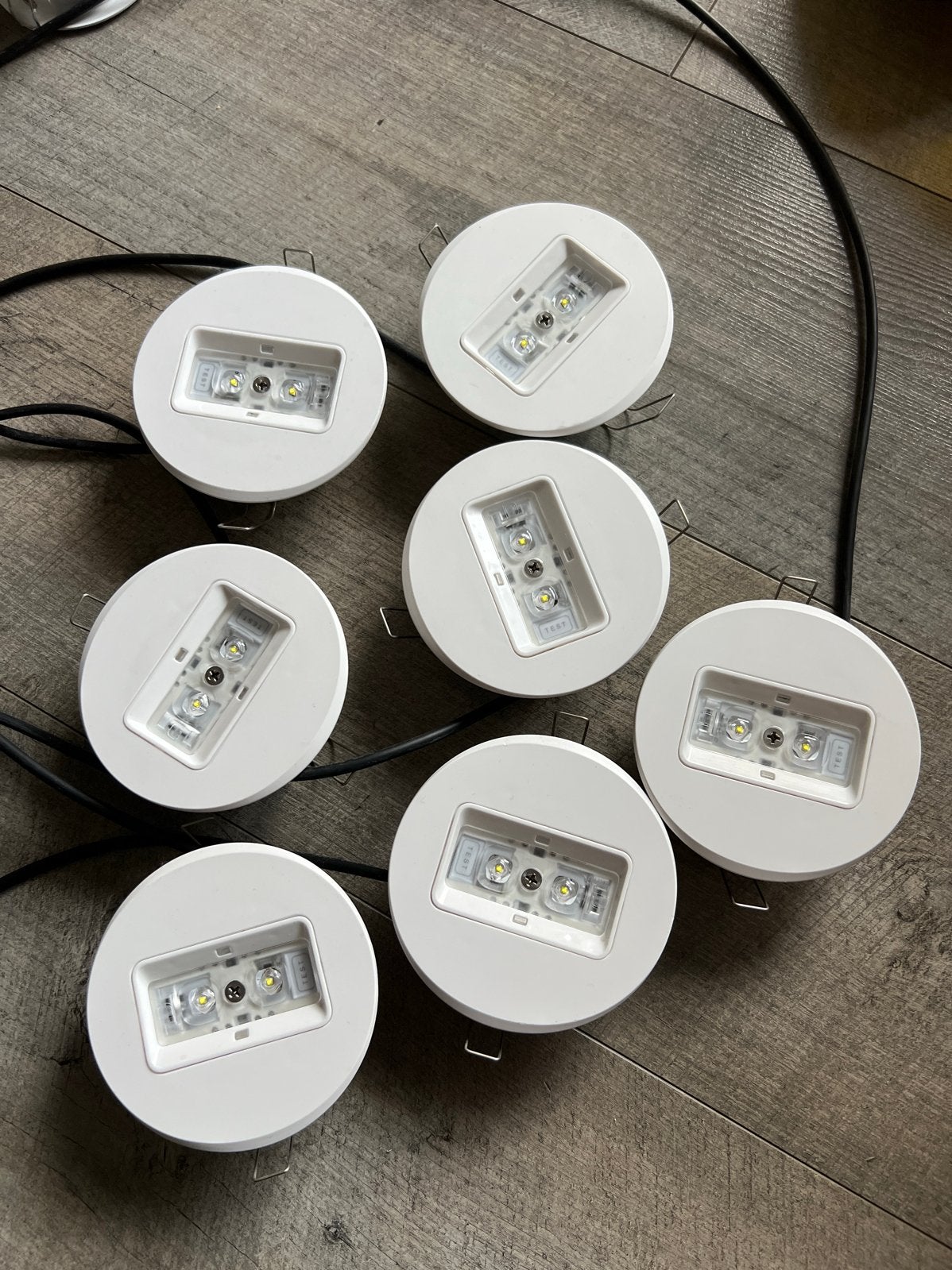 Noodverlichting LED inbouwspots met accu - Van Lien, Verzenden, Gebruikt, Overige typen