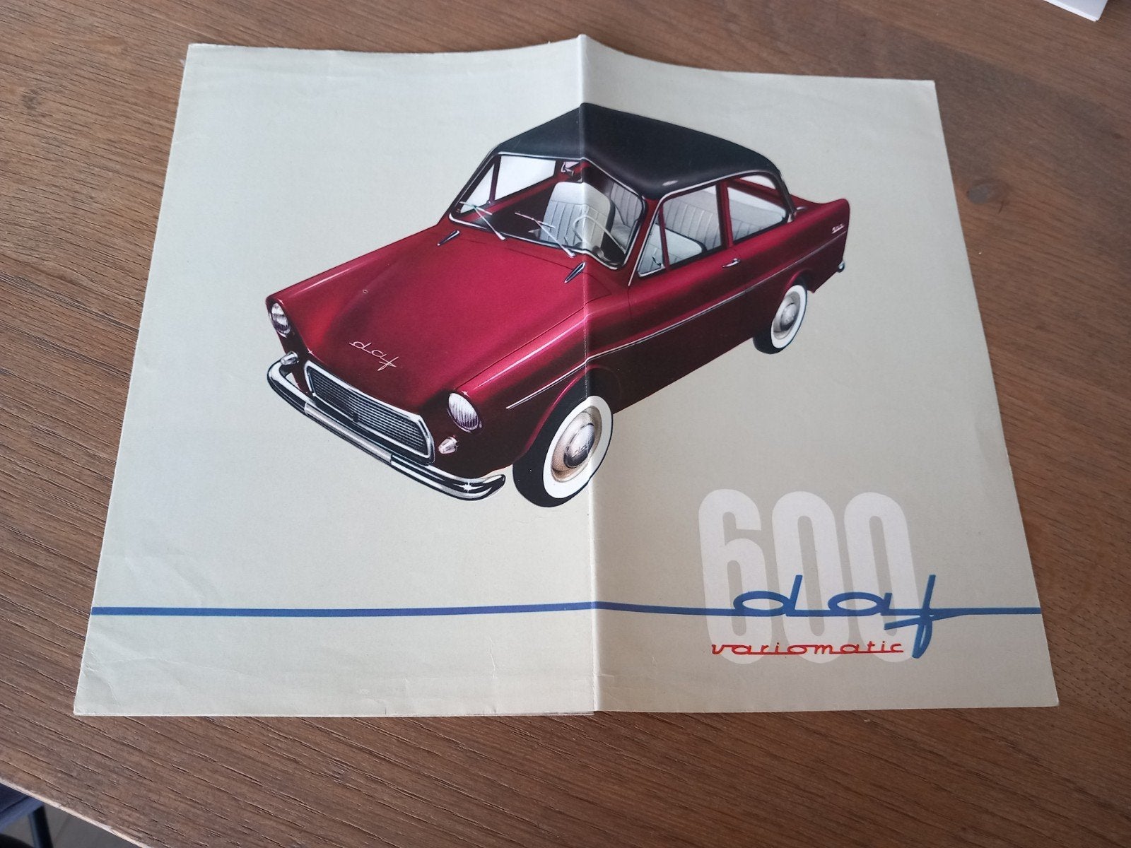 DAF 600 Volvomatic brochure - Origineel uit 1960, Ophalen of Verzenden