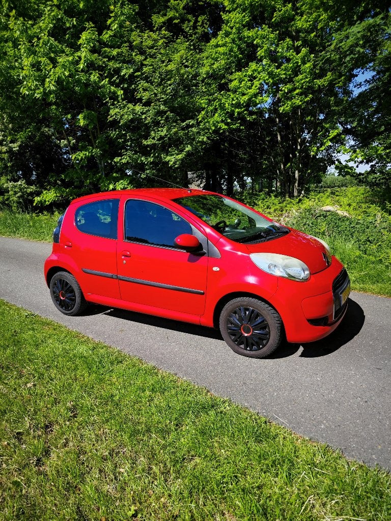 Citroën C1 1.0 5-DRS 2009 Rood, Nieuwe APK, Airco, Auto's, Voorwielaandrijving, Stof, C1, 68 pk