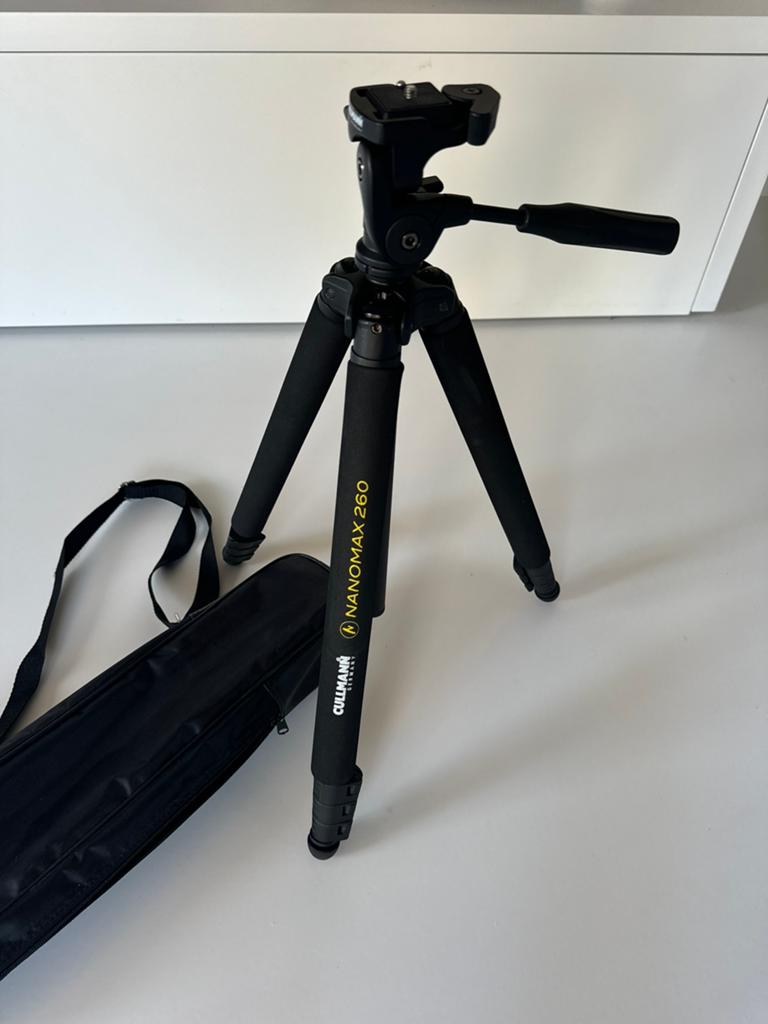 Cullmann Nanomax 260 statief met tas, Audio, Tv en Foto, Ophalen of Verzenden, Zo goed als nieuw, Driepoot