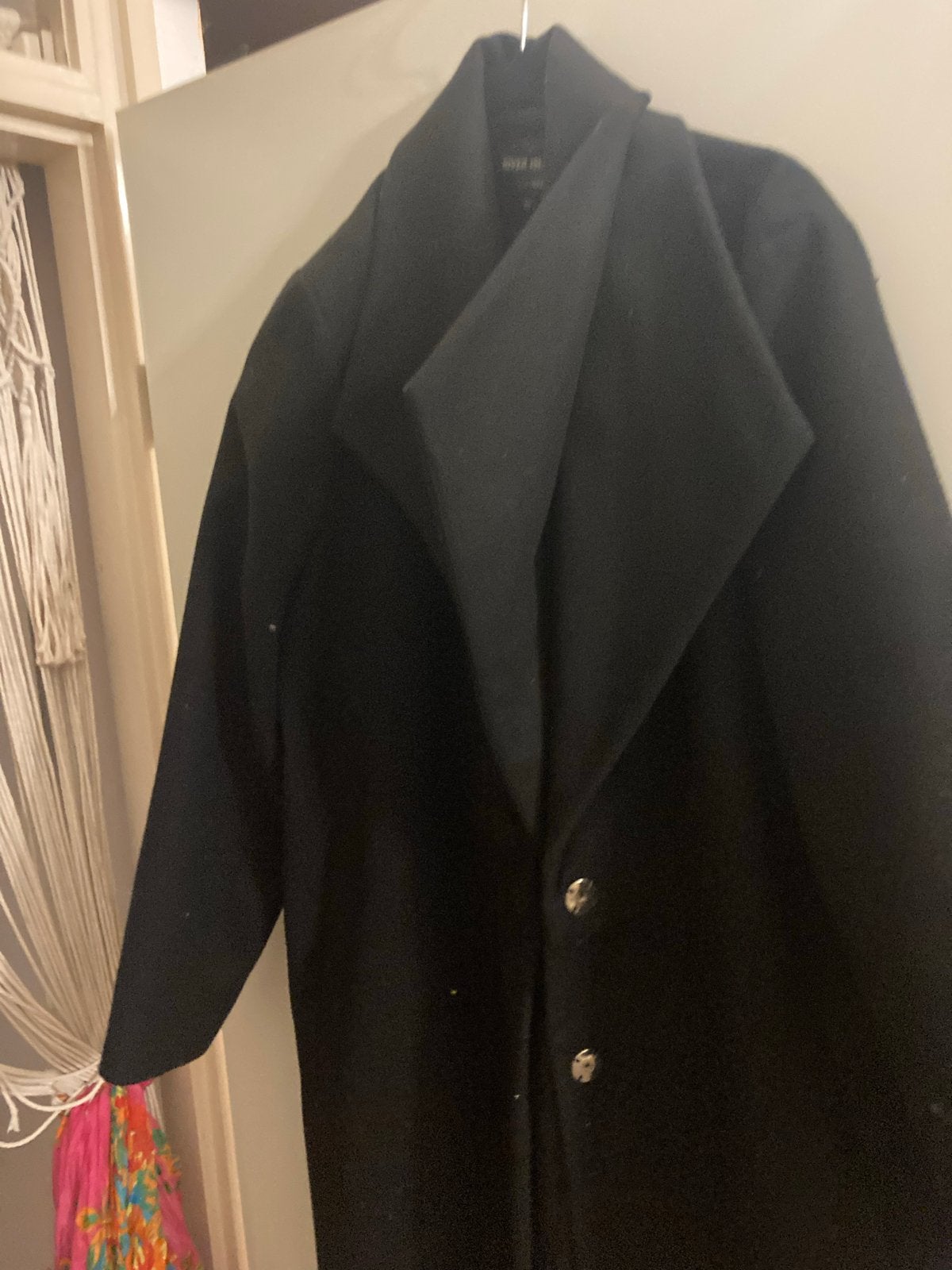 MANTEL, Ophalen of Verzenden, Gedragen, Maat 42/44 (L), Zwart