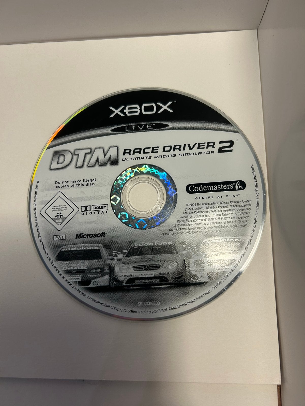 DTM Race Driver 2 Xbox - Ultimate Racing Simulator, Spelcomputers en Games, Games | Xbox Original, Gebruikt, Racen en Vliegen