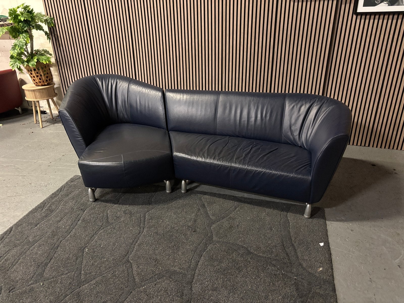 GRATIS LEVERING Leolux Pupilla Bank Leer 260x130 GEREINIGD, 250 tot 300 cm, 125 tot 150 cm, Hoekbank, Driepersoons