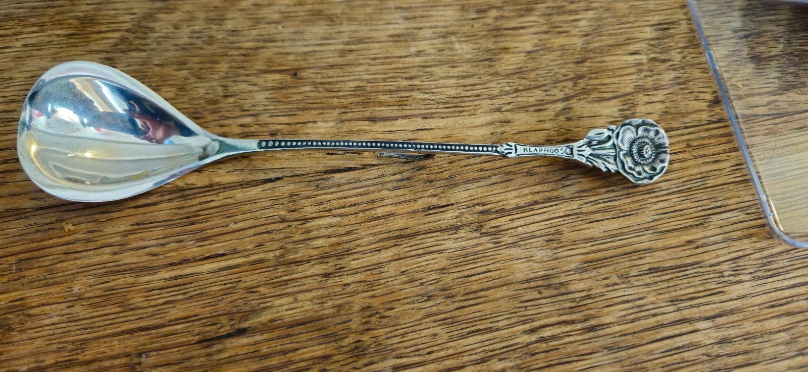 Originele massief zilveren roomlepel, Antiek en Kunst, Ophalen of Verzenden