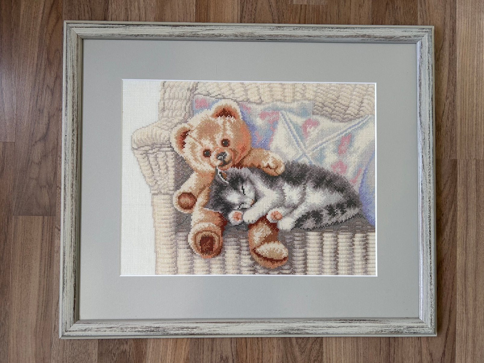Schilderij geborduurd, Ophalen, Zo goed als nieuw, 50 tot 75 cm, Schilderij