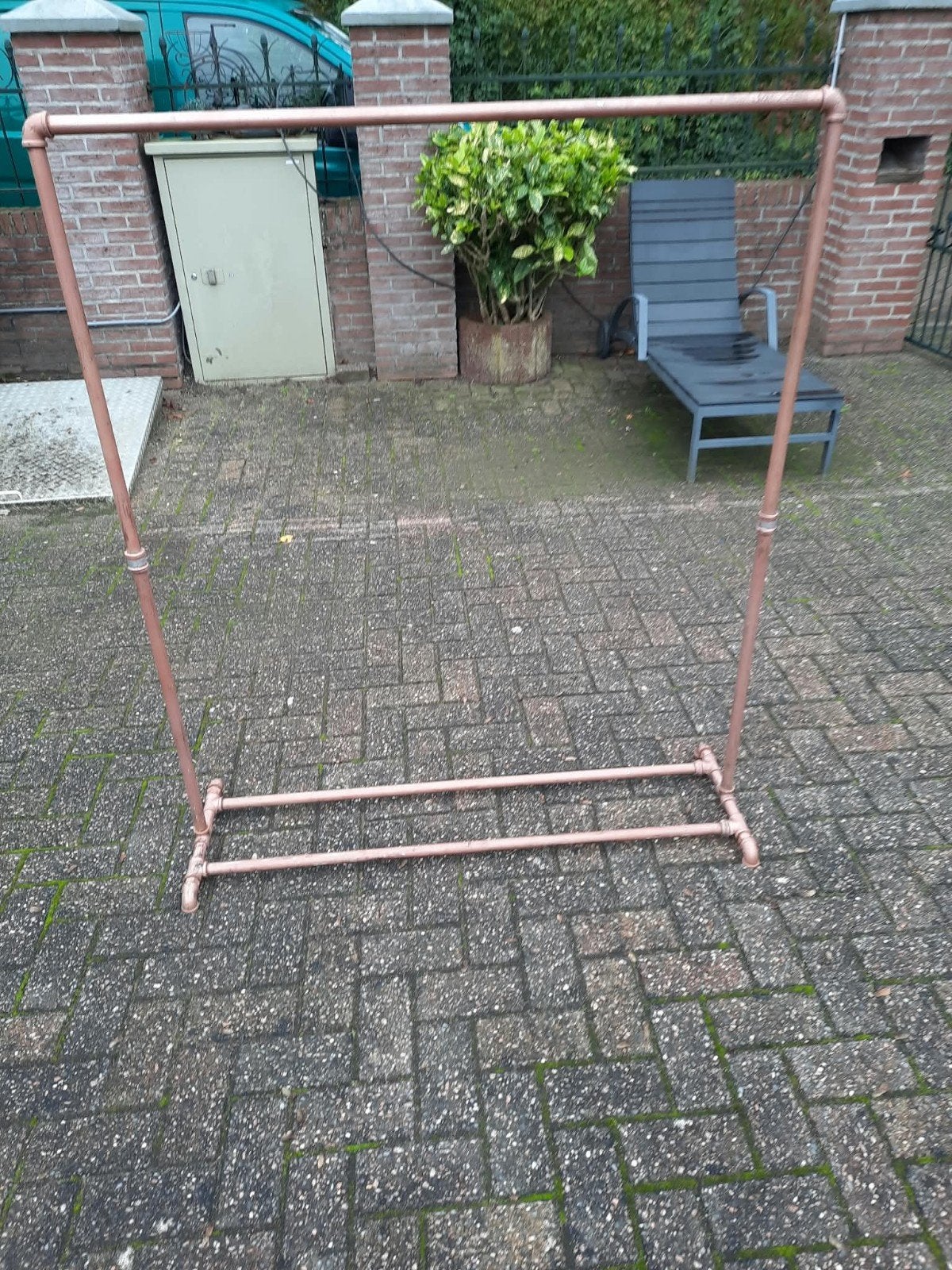 kleding rek, Ophalen