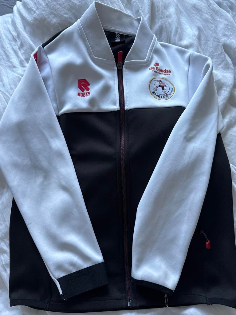 Robey Sparta Rotterdam Trainingsjack - Zwart/Wit, Kleding | Heren, Sportkleding, Zwart, Overige maten, Ophalen of Verzenden, Zo goed als nieuw