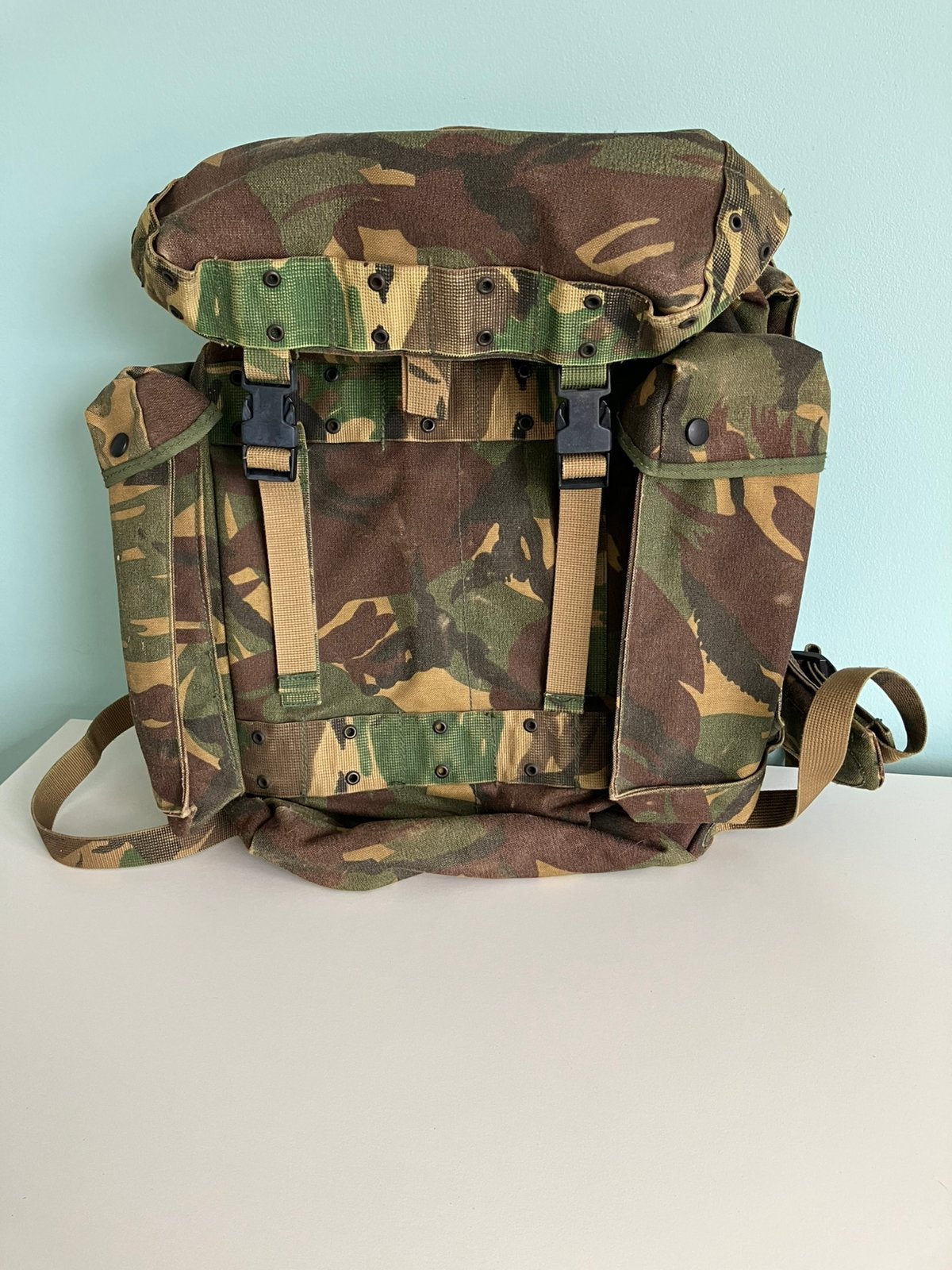Originele KL Gevechtsrugzak / Daypack 35L – Woodland DPM, Ophalen of Verzenden, Landmacht, Nederland