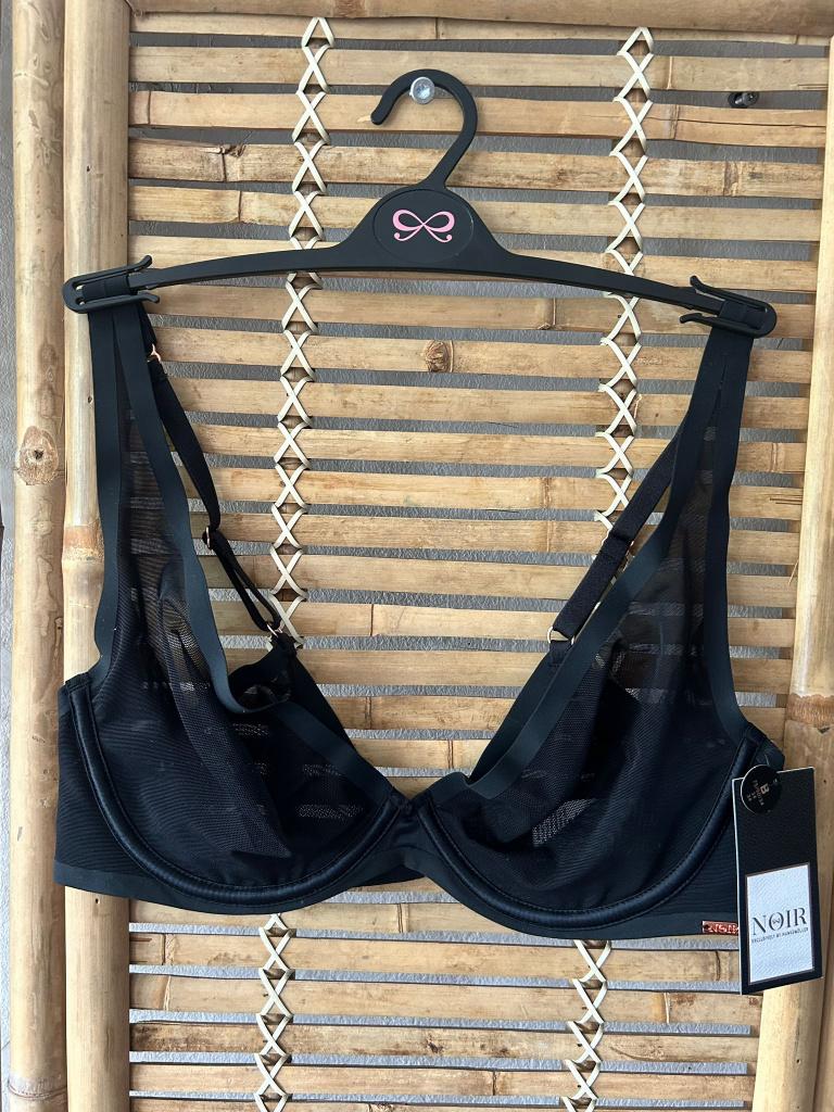 Hunkemöller Mesh Essentials Up Zwart 75B, Hunkemöller, Ophalen of Verzenden, Zwart, BH