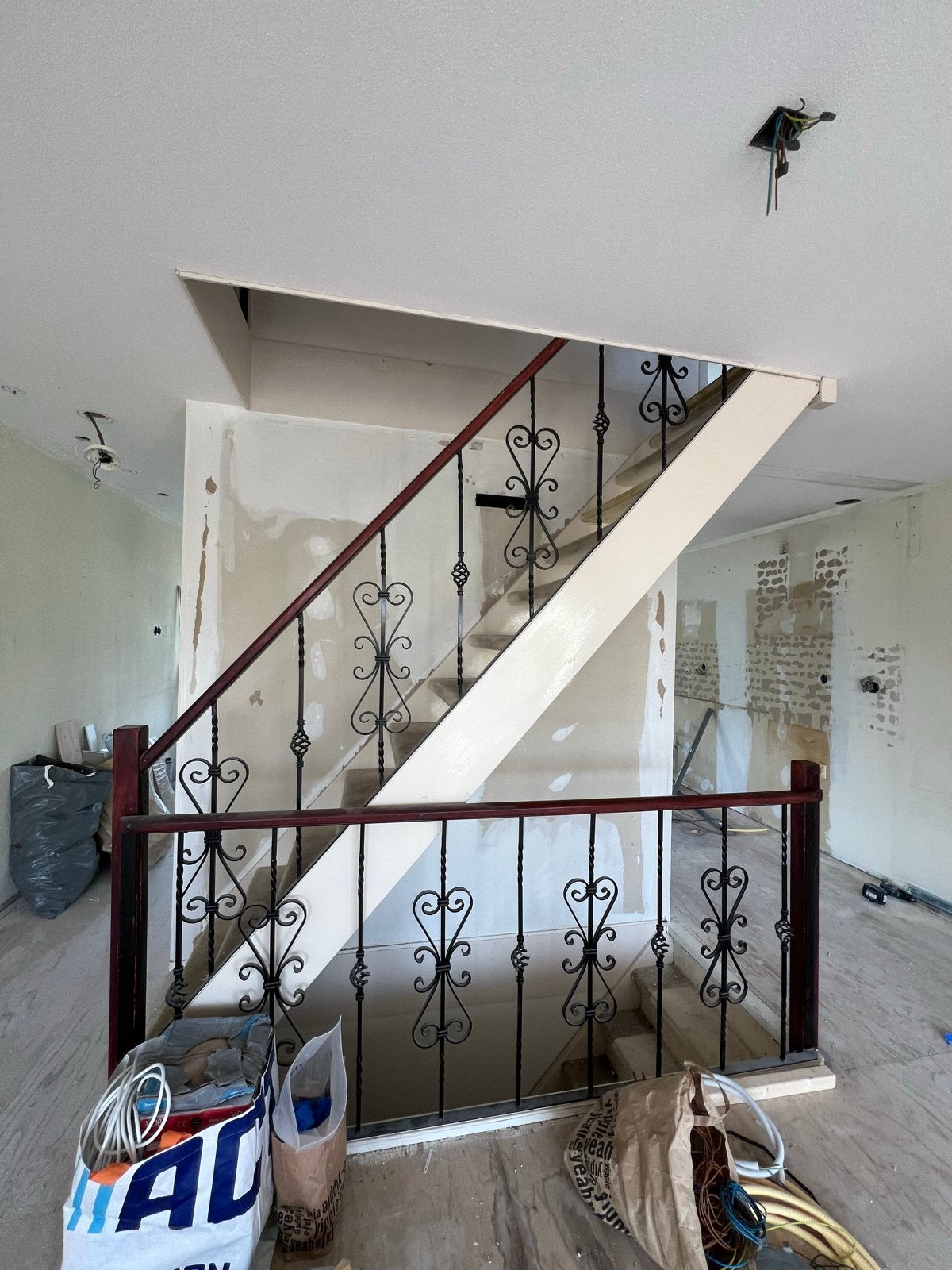 Balustrades voor trap - Smeedijzeren leuning, Ophalen of Verzenden, Gebruikt, Trap, Minder dan 2 meter