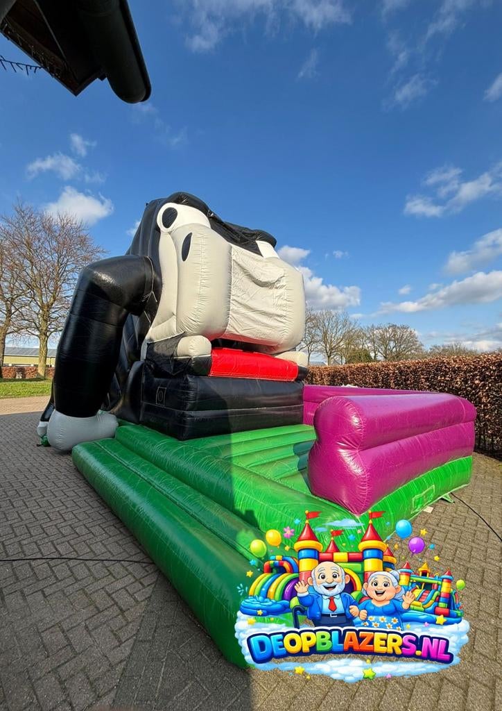 Springkussen / springkasteel  te huur aap, Ophalen of Verzenden, Zo goed als nieuw