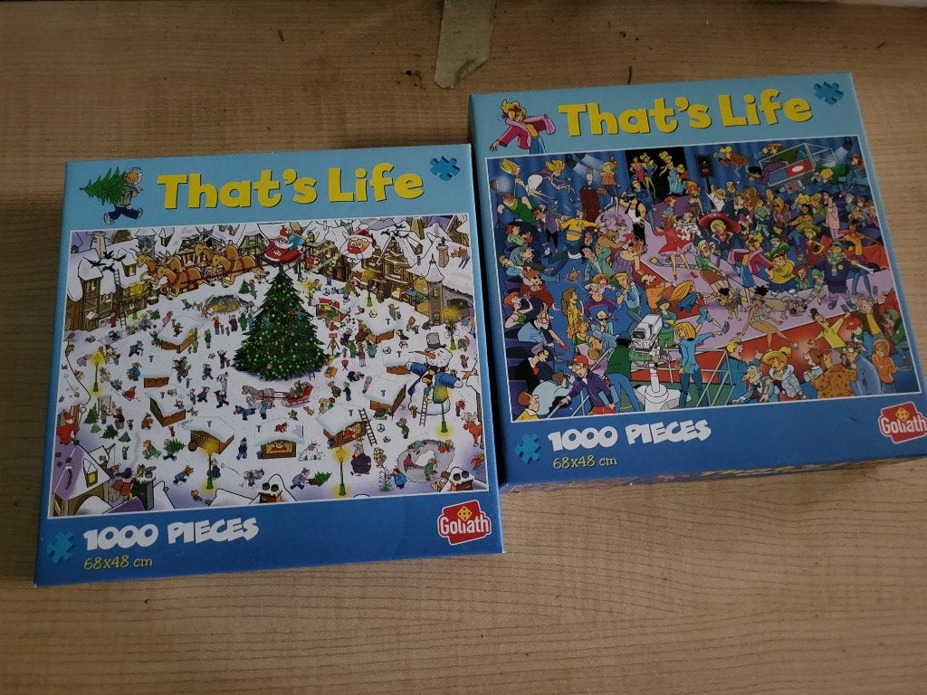 puzzels thats life, Hobby en Vrije tijd, Denksport en Puzzels, Ophalen of Verzenden, 500 t/m 1500 stukjes, Nieuw, Legpuzzel
