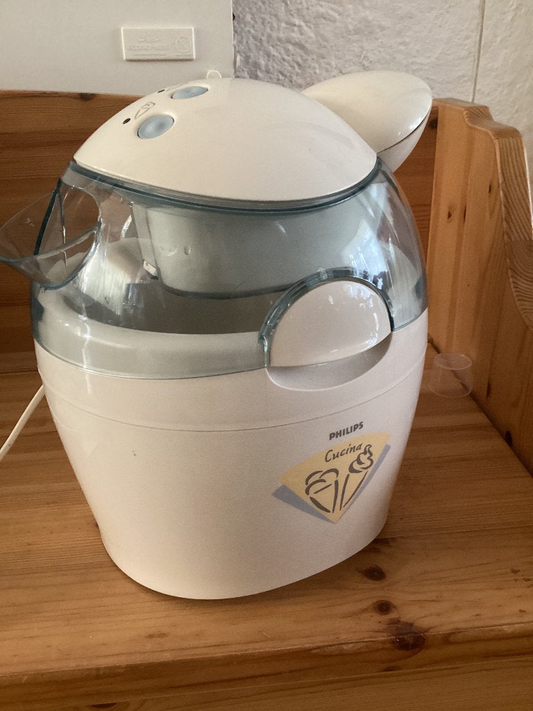 PHILIPS IJSMACHINE HR 2305 CUCINA, Witgoed en Apparatuur, IJsmachines, Zo goed als nieuw, Koelelement, Ophalen of Verzenden