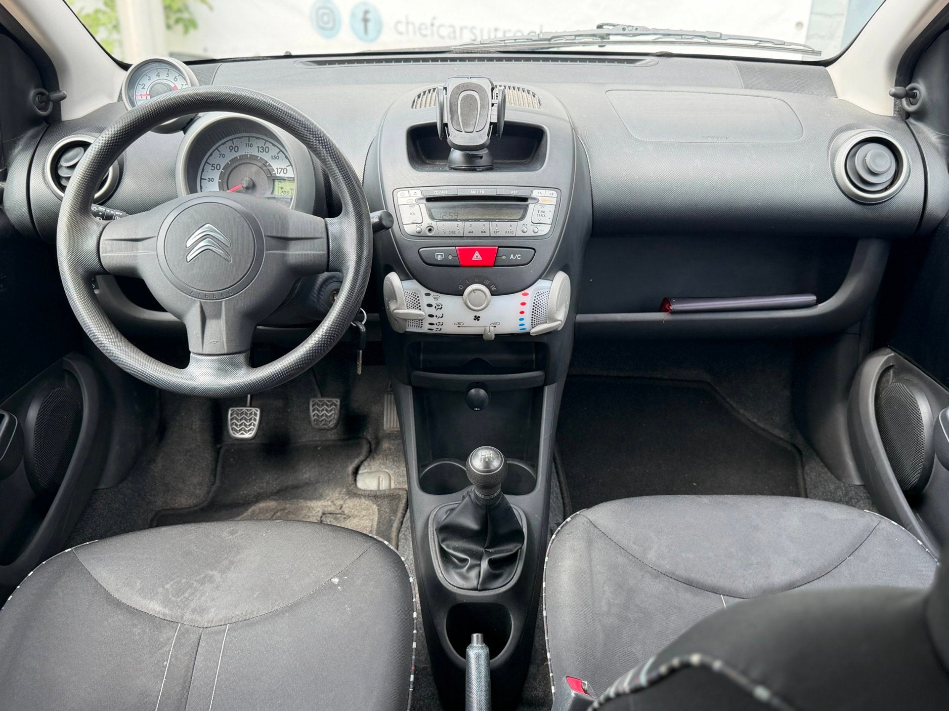 Citroen C1 1.0|NAP|AIRCO|LED|APK|5DEURS|BOEKJES|3EIGENAAR!, Auto's, Voorwielaandrijving, Euro 5, Stof, Gebruikt