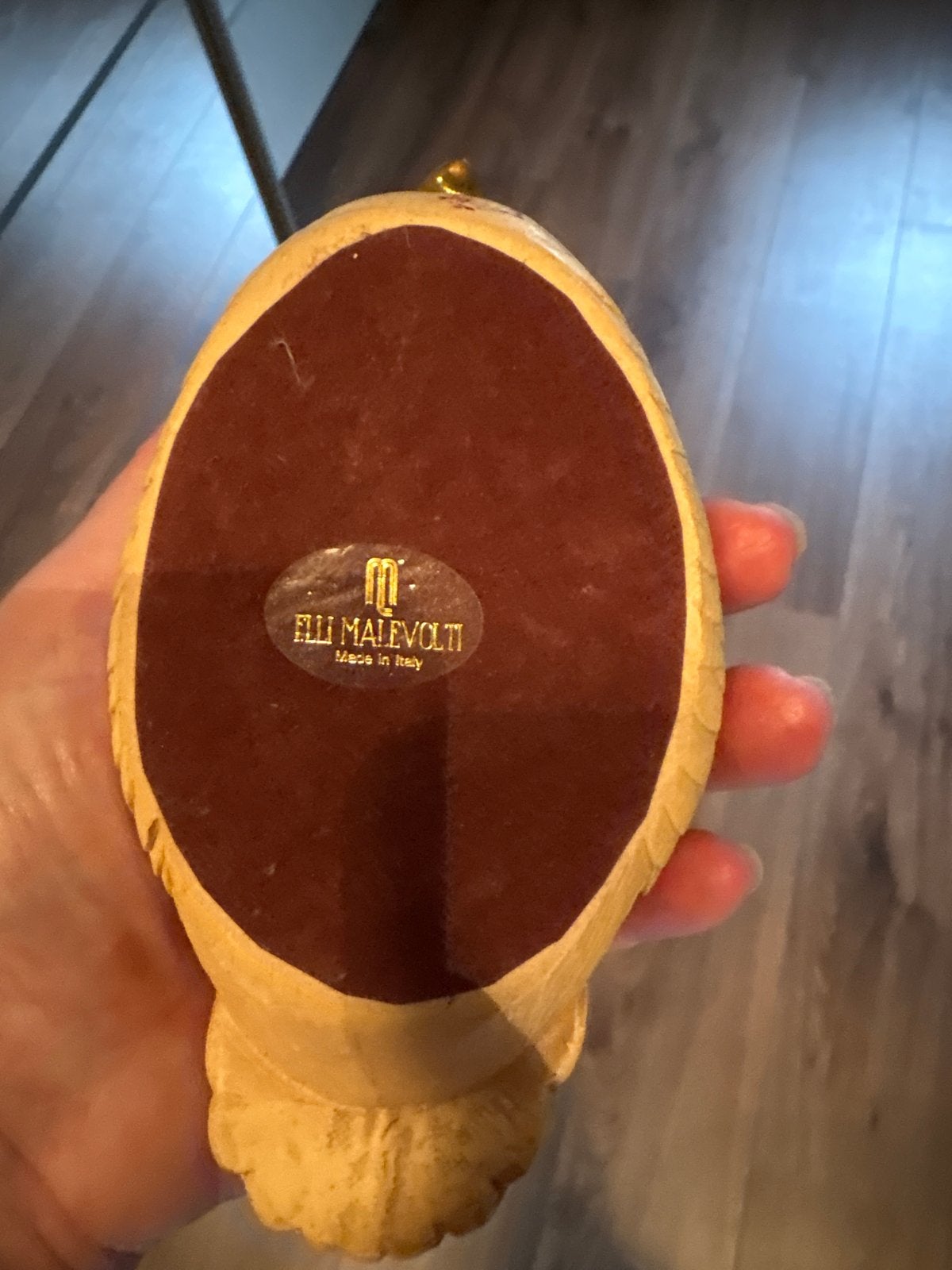 Merk Malevolti Houten Eend Beeldje - Made in Italy, Antiek en Kunst, Kunst | Beelden en Houtsnijwerken, Minder dan 20 cm, Ophalen of Verzenden