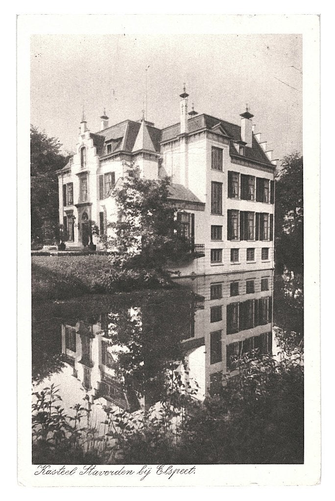 41428 Elspeet Gld Kasteel Staverden Niet gelopen c 1920 1925, Ophalen of Verzenden, 1920 tot 1940, Ongelopen, Gelderland