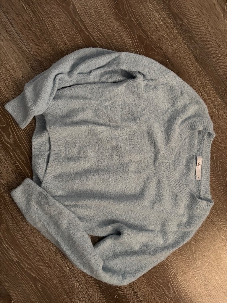 Trui Costes lichtblauw in maat M, Ophalen, Gedragen, Maat 38/40 (M), Blauw