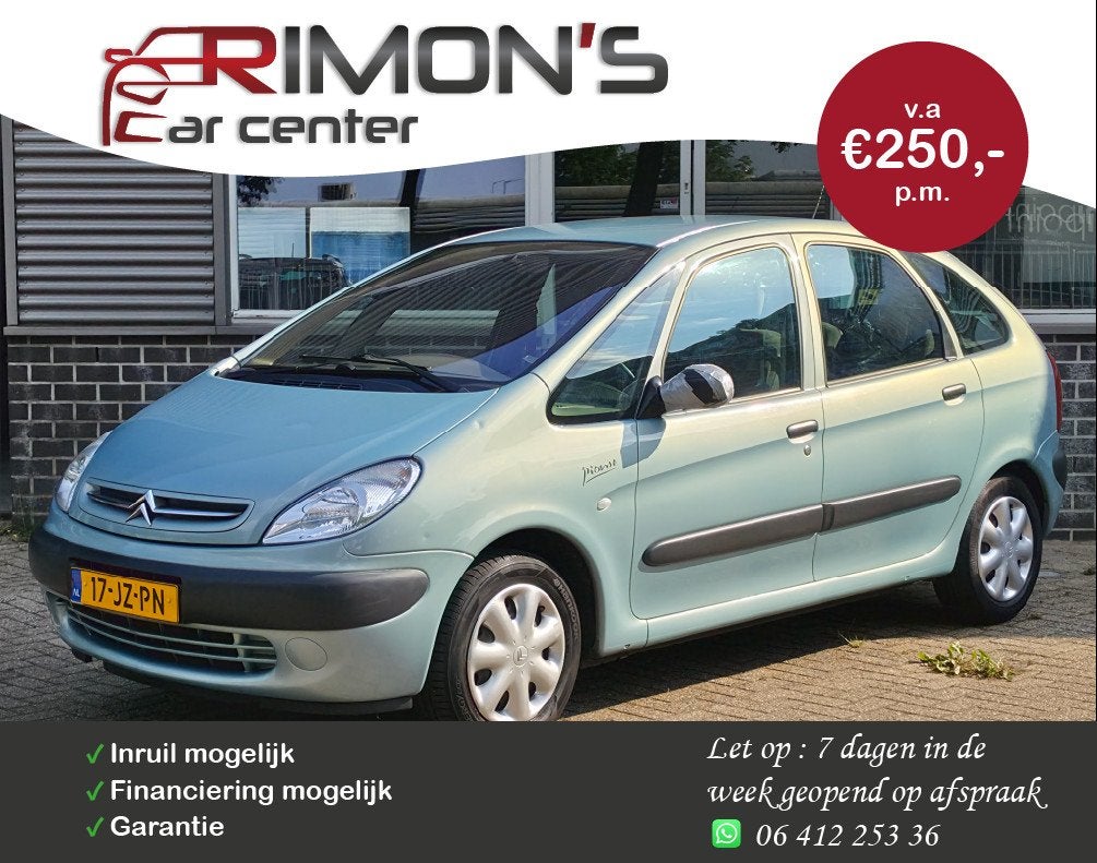 Citroen Xsara Picasso 1.8i-16V Plaisir Apk Tm 04-2027, Auto's, Citroën, 4 cilinders, 1749 cc, 116 pk, Origineel Nederlands