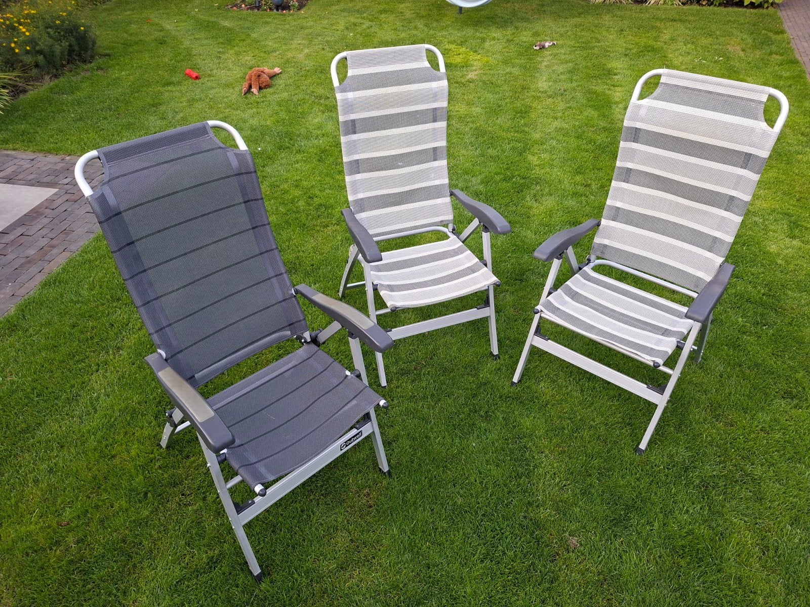 3x Campingstoelen - Comfortabel en opvouwbaar, Caravans en Kamperen, Ophalen, Gebruikt, Campingstoel