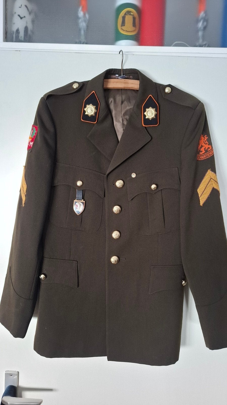 buitenmodel DT63 uniform jas, Verzamelen, Ophalen of Verzenden, Landmacht, Nederland, Kleding of Schoenen