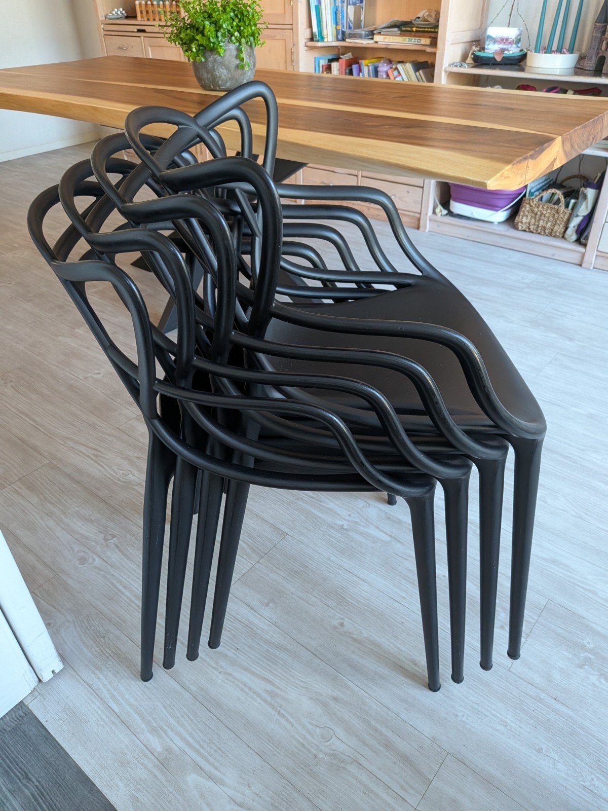 Kartell Masters stoel - Philippe Starck design, Huis en Inrichting, Stoelen, Ophalen, Kunststof, Zwart, Zo goed als nieuw
